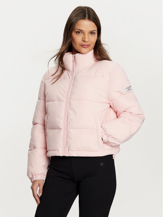 Guess Jeans Demisezoninė striukė · Rožinė