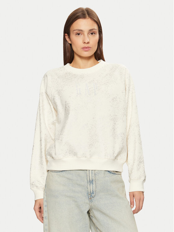 Gap Džemperis · Écru · Relaxed Fit