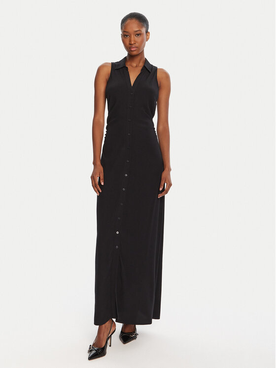 Guess Marškinių tipo suknelė · Juoda · Midi