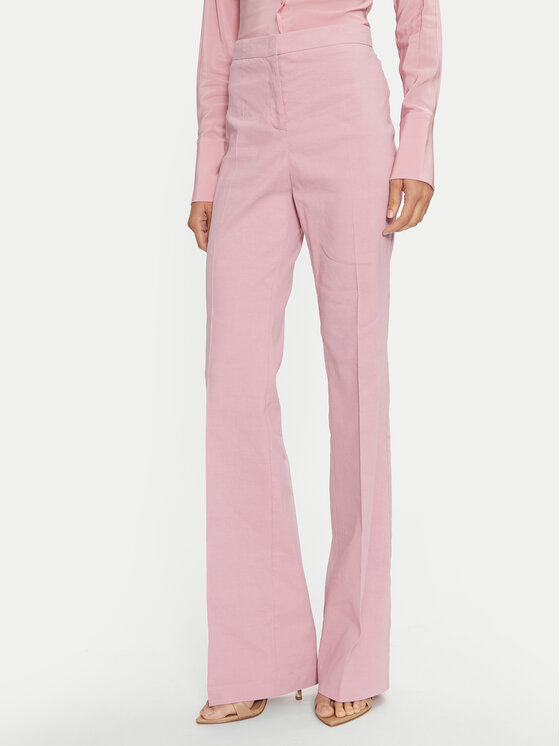 PINKO Medžiaginės kelnės · Rožinė · Regular Fit