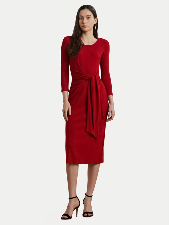 LAUREN RALPH LAUREN Kasdieninė suknelė · Raudona · Midi