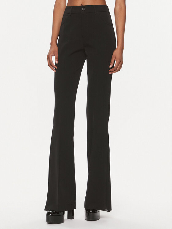 Liu Jo Medžiaginės kelnės · Juoda · Relaxed Fit