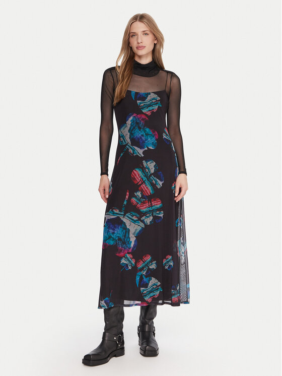 Desigual Kasdieninė suknelė · Juoda · Midi