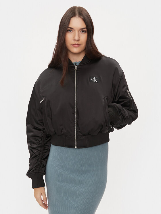 Calvin Klein Jeans Bomber striukė · Juoda