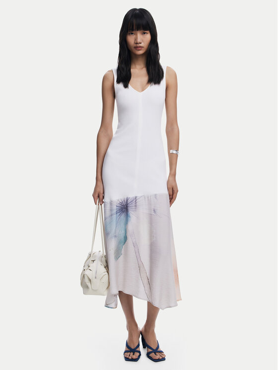 Desigual Kasdieninė suknelė · Balta · Midi
