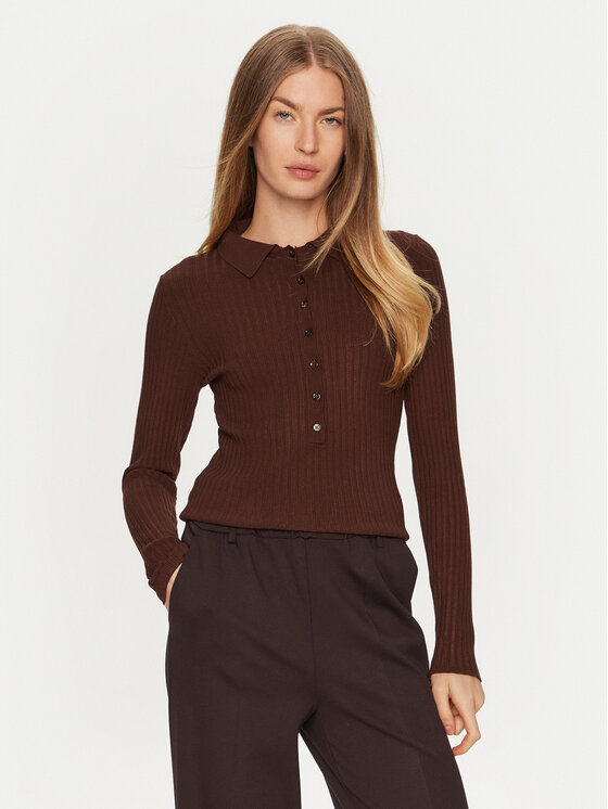 ViCOLO Megztinis · Ruda · Slim Fit