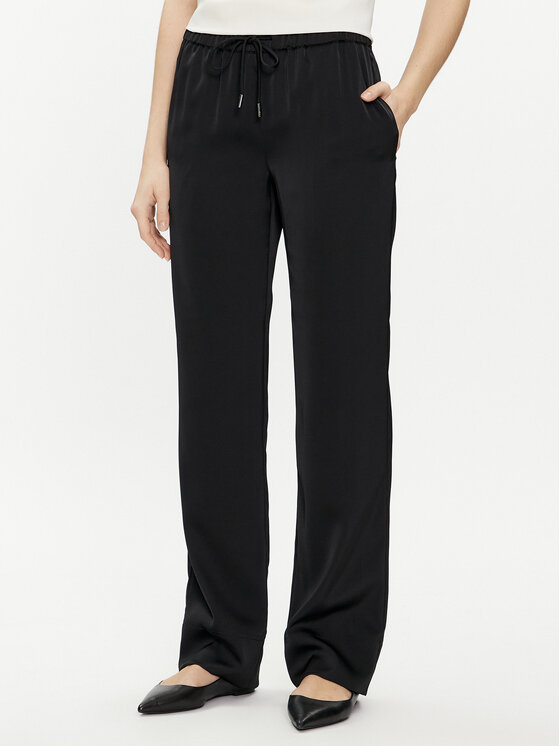 Calvin Klein Medžiaginės kelnės · Juoda · Regular Fit