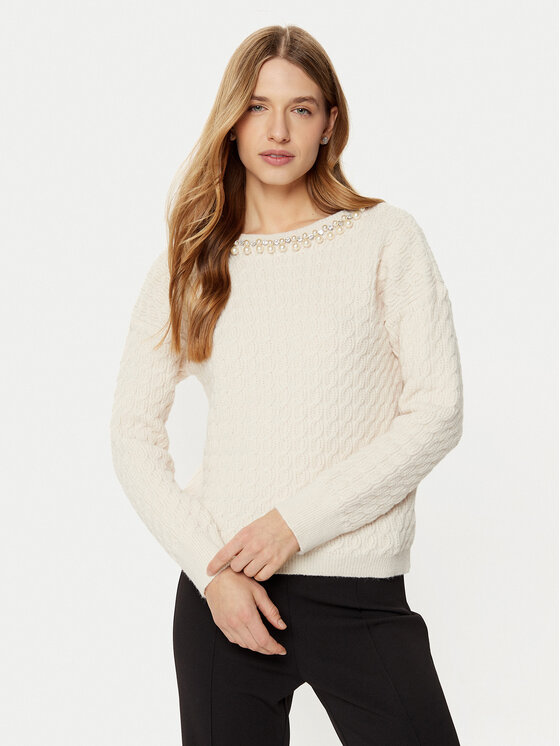 Rinascimento Megztinis · Écru · Regular Fit