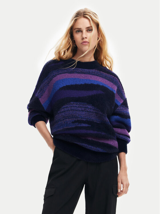 Desigual Megztinis · Tamsiai mėlyna · Regular Fit