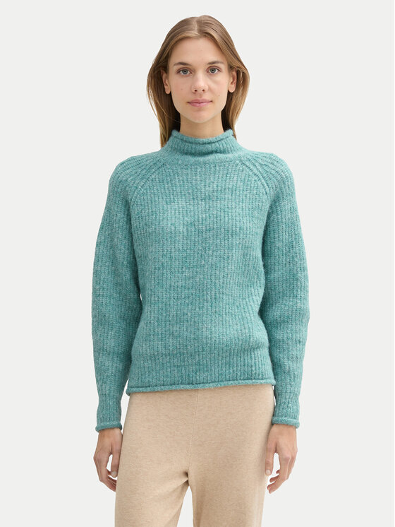 Tom Tailor Denim Golfas · Žalia · Relaxed Fit