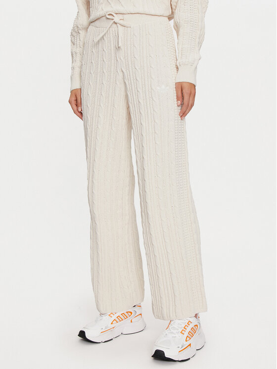 adidas Megztos kelnės · Écru · Regular Fit