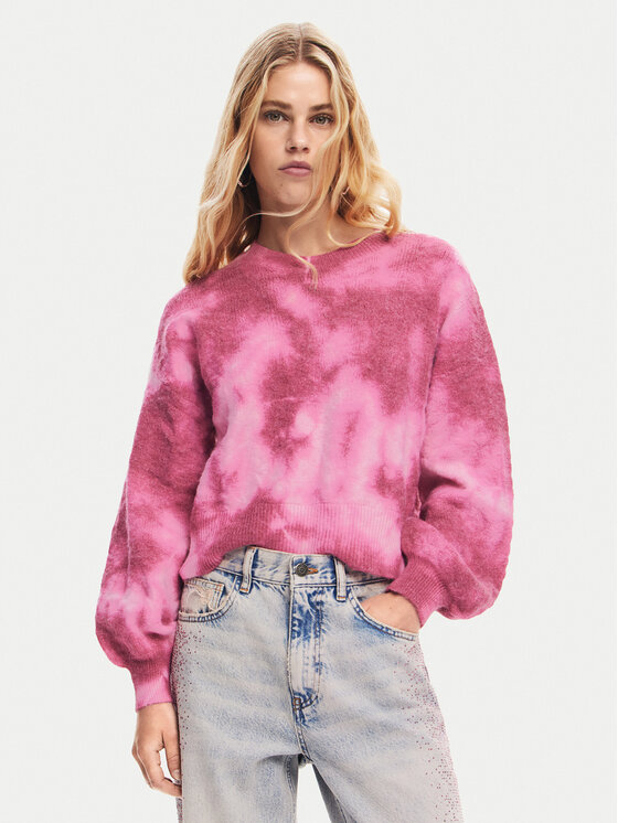 Desigual Megztinis · Rožinė · Relaxed Fit
