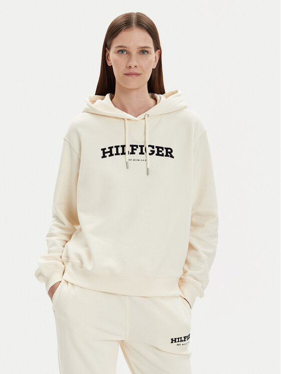 Tommy Hilfiger Džemperis · Écru · Relaxed Fit