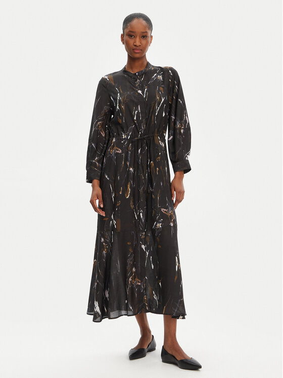 Munthe Marškinių tipo suknelė · Juoda · Midi