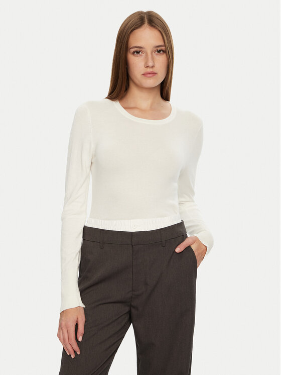 Brave Soul Megztinis · Écru · Regular Fit