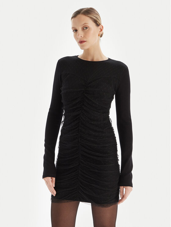 TWINSET Kokteilinė suknelė · Juoda · Mini