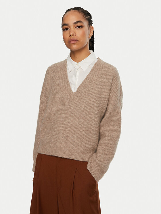 Gestuz Megztinis · Smėlio · Relaxed Fit