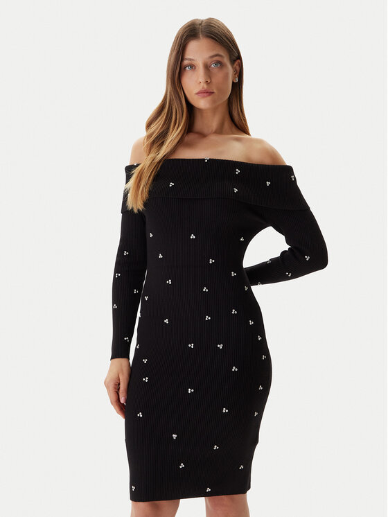 Guess Trikotažinė suknelė · Juoda · Mini