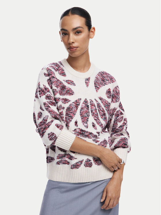 Desigual Megztinis · Écru · Relaxed Fit