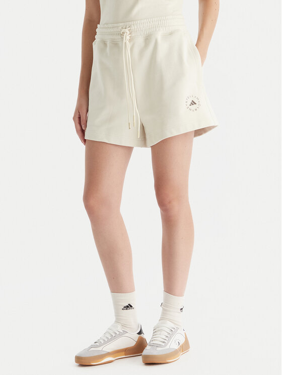 adidas by Stella McCartney Sportiniai šortai · Smėlio