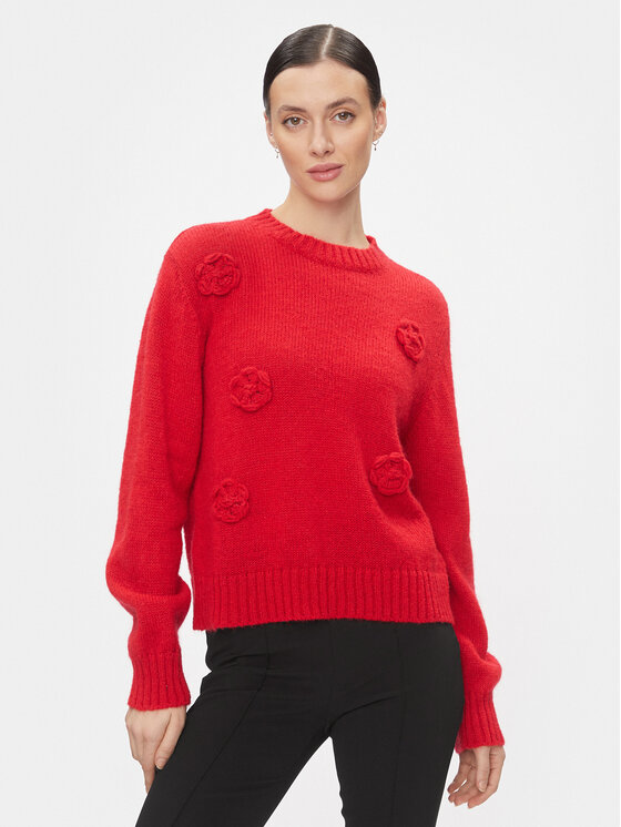 Kontatto Megztinis · Raudona · Regular Fit