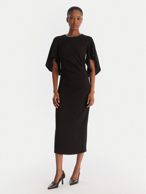 PINKO Kokteilinė suknelė · Juoda · Midi