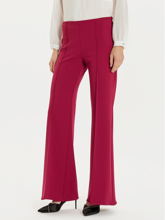 Rinascimento Medžiaginės kelnės · Vyšninė · Regular Fit