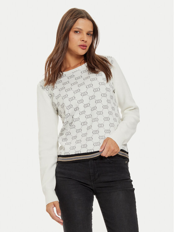 Kodas 20MAY Liu Jo Sport Megztinis · Balta · Regular Fit