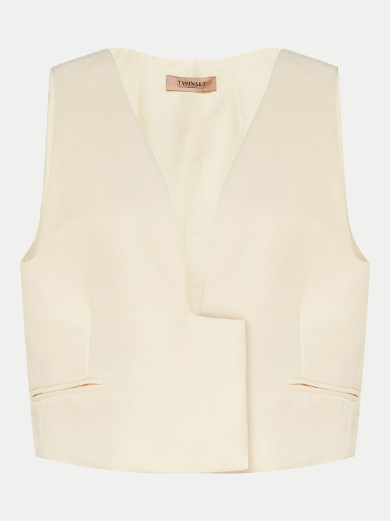 TWINSET Liemenė · Écru