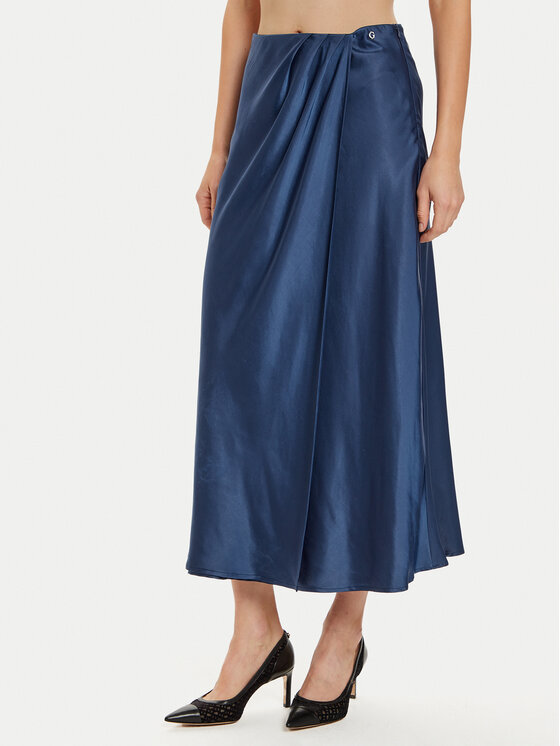 Guess Midi sijonas · Tamsiai mėlyna