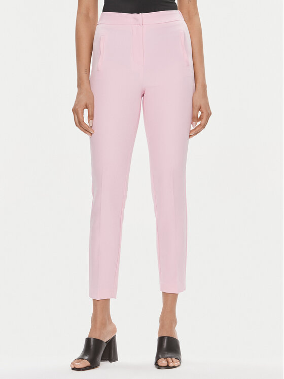Kontatto Medžiaginės kelnės · Rožinė · Slim Fit