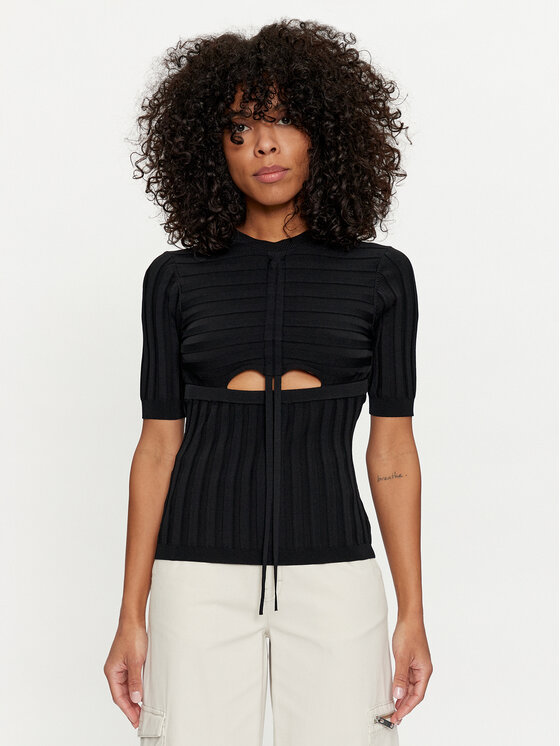 Silvian Heach Megztinis · Juoda · Slim Fit