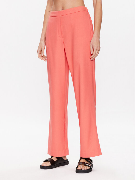 Moss Copenhagen Medžiaginės kelnės · Rožinė · Regular Fit