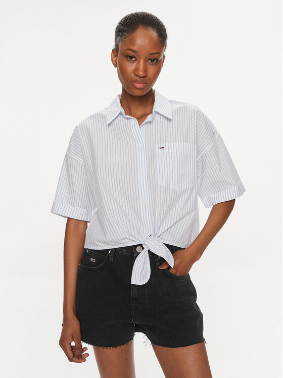 Tommy Jeans Marškiniai · Žydra