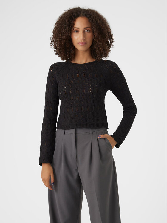 Vero Moda Megztinis · Juoda · Slim Fit