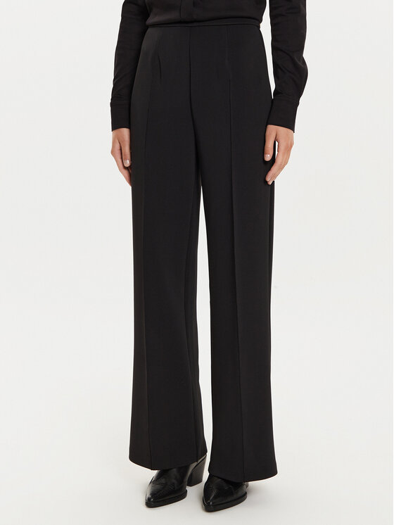 Calvin Klein Medžiaginės kelnės · Juoda · Regular Fit