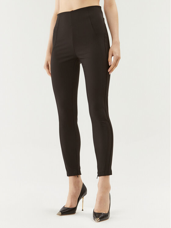 Rinascimento Medžiaginės kelnės · Juoda · Slim Fit