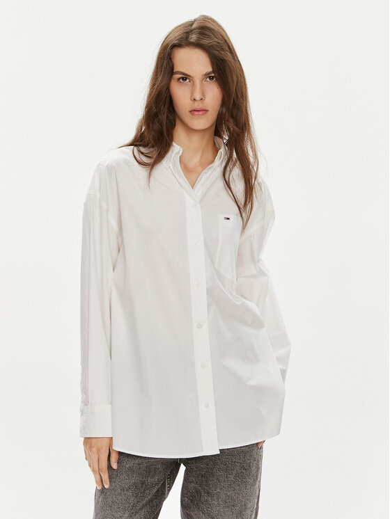 Tommy Jeans Marškiniai · Balta