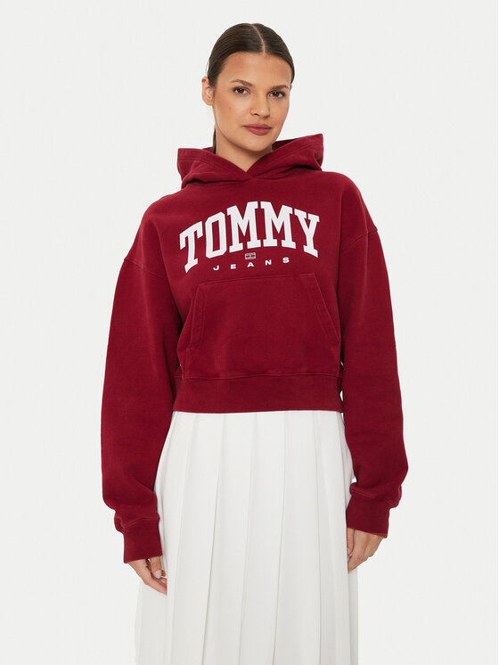 Tommy Jeans Džemperis · Raudona · Relaxed Fit
