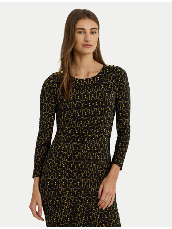 LAUREN RALPH LAUREN Kasdieninė suknelė · Juoda · Midi