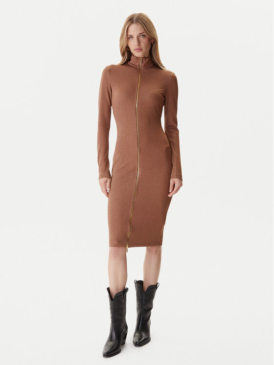 Just Cavalli Kasdieninė suknelė · Ruda · Midi