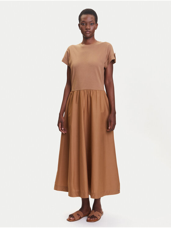 Tommy Hilfiger Kasdieninė suknelė · Ruda · Midi