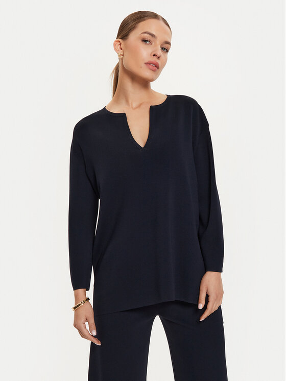Max Mara Leisure Palaidinė · Tamsiai mėlyna