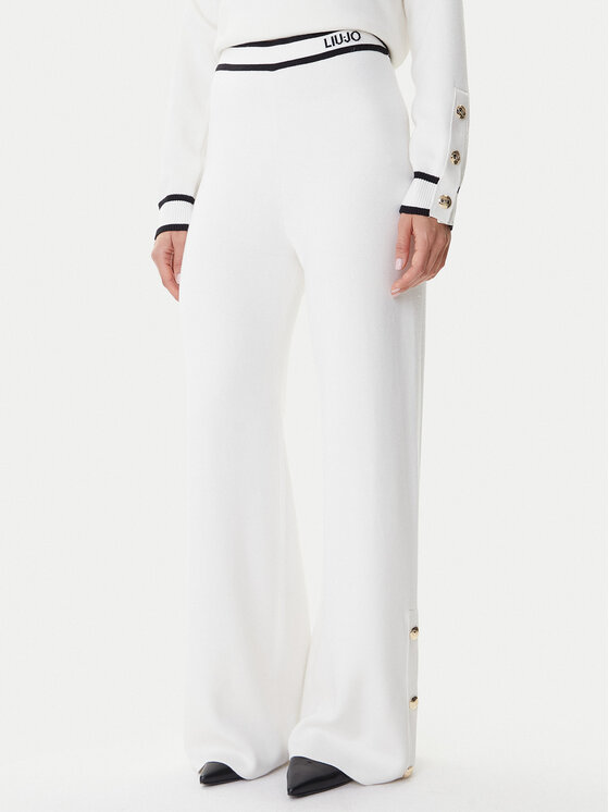 Liu Jo Sport Megztos kelnės · Écru · Regular Fit