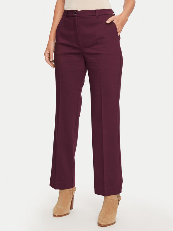 Guess Medžiaginės kelnės · Vyšninė · Regular Fit