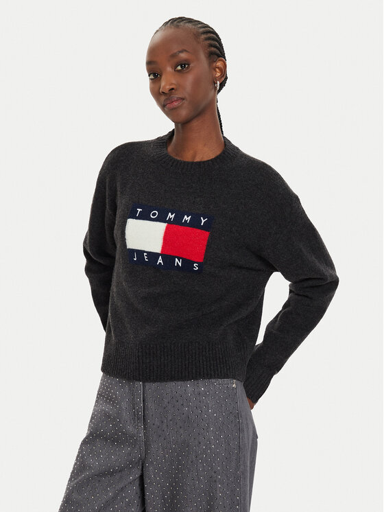 Kodas 20MAY Tommy Jeans Megztinis · Juoda · Relaxed Fit