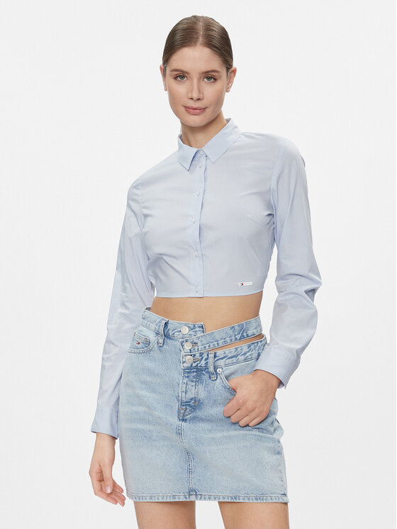 Tommy Jeans Marškiniai · Žydra