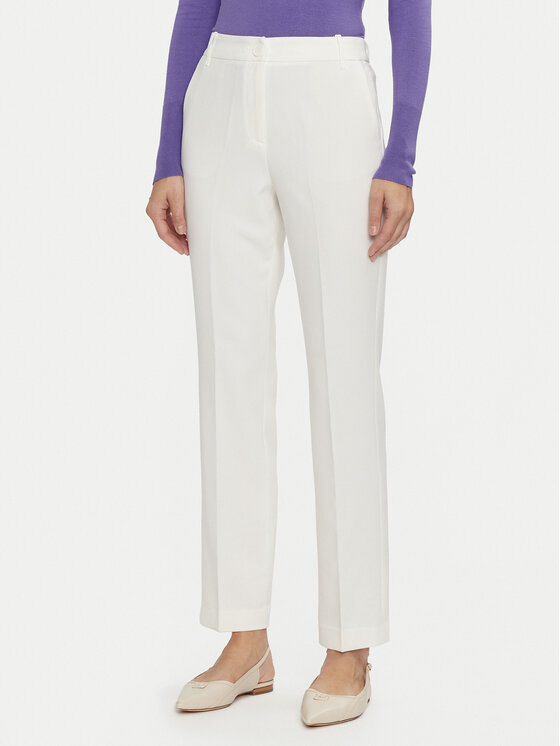 TATUUM Medžiaginės kelnės · Écru · Regular Fit