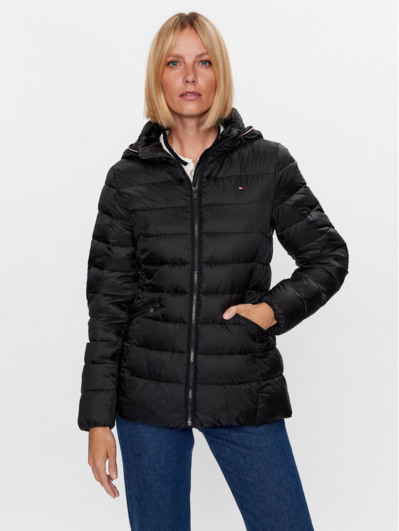 Tommy Hilfiger Demisezoninė striukė · Juoda