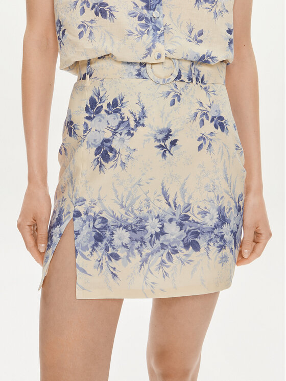 TWINSET Tiesus sijonas · Écru · Mini